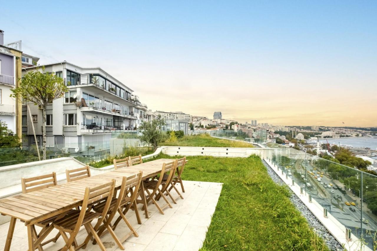 Excellent Flat W 360 Bosphorus View In Cihangir Istanbulská provincie Exteriér fotografie
